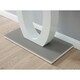 image 3 of Furniturebox Giovani Modern Grey White Halo High Gloss Glass Console Table
