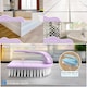 image 2 of Iron Shaped Scrubbing Brush Heavy Duty Stiff Bristle Hand Brush | Multi | Lilac | One Size