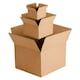 image 2 of 50 x 6x6x6" Strong Single Wall Cardboard Shipping Storage Packing Boxes Brown