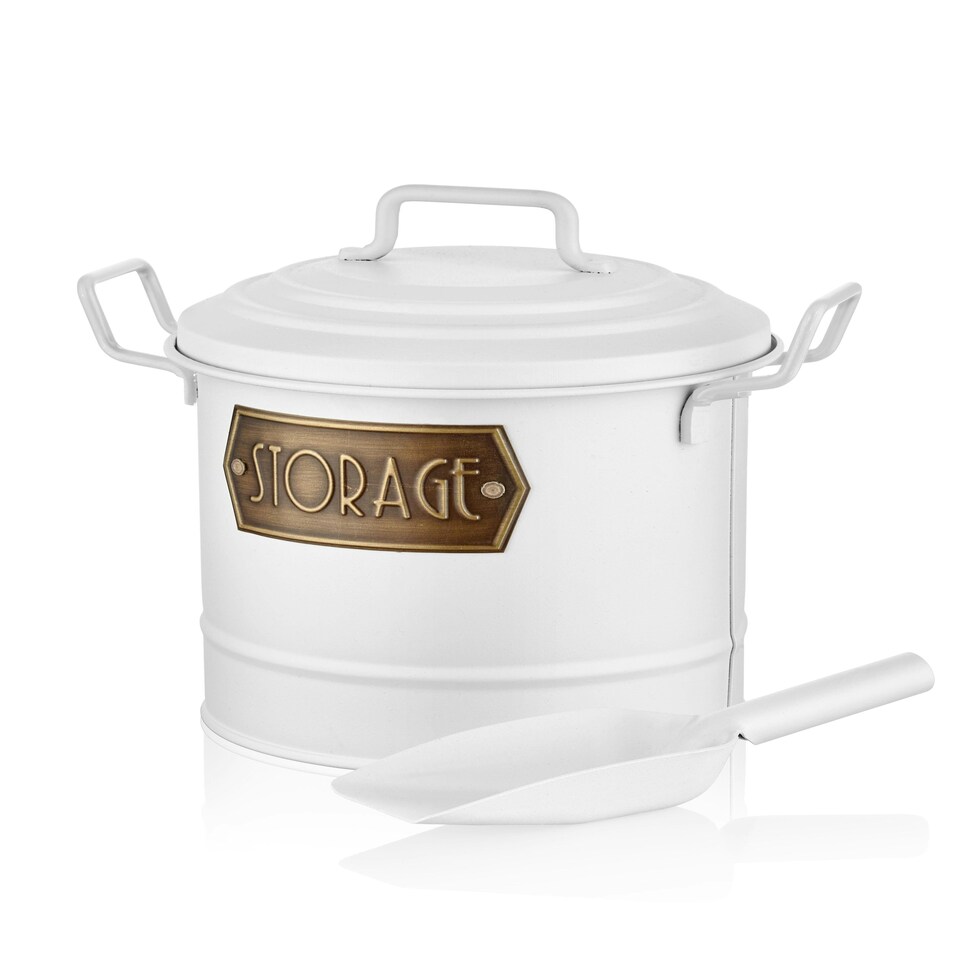 image 1 of White Kitchen Storage Bin