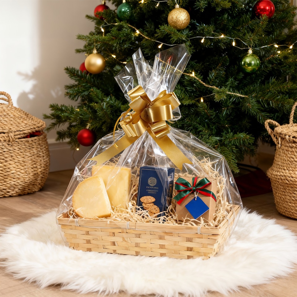 image 1 of 10 pcs Natural Bamboo Basket Gift Hampers Retail Display Home Organizer (Large)