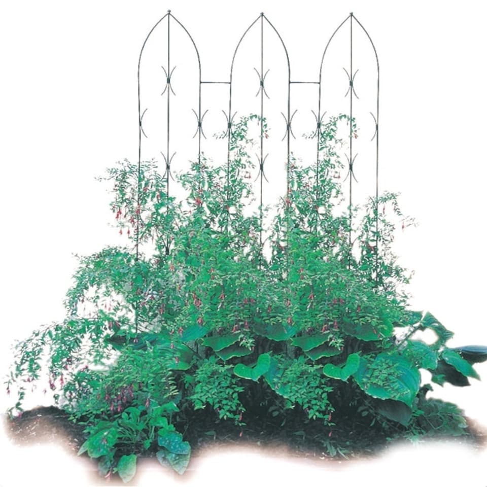 image 1 of Triple Gothic Screen Bare Metal/Ready to Rust - Steel - L2 x W91.4 x H180 cm