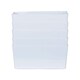 image 5 of Wham Studio 5 x 3.9L Rectangular Plastic Storage Baskets Ice White Grey