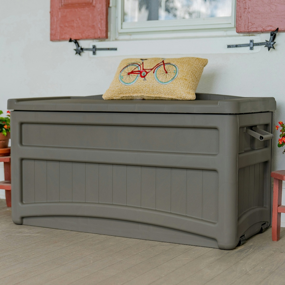 image 1 of Suncast Dakota 276L Storage Box - Stone Grey | Grey