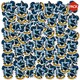 image 1 of Harry Potter Deluxe Ravenclaw Crest Stickers (Pack of 100) - Multicoloured - One Size