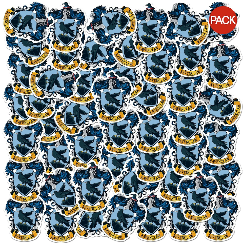 image 1 of Harry Potter Deluxe Ravenclaw Crest Stickers (Pack of 100) - Multicoloured - One Size