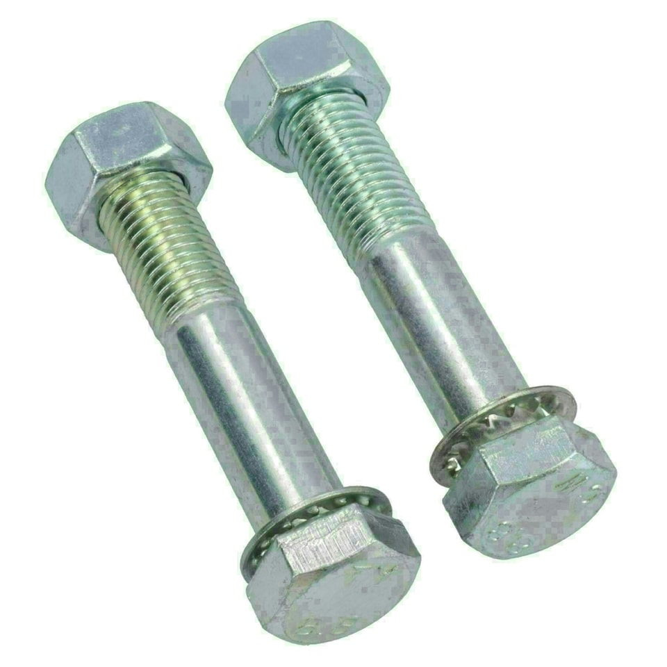 image 1 of M16 (16mm) x 90mm High Tensile Tow Bar Ball Fixing Bolts Washers + Nuts 2 Pack