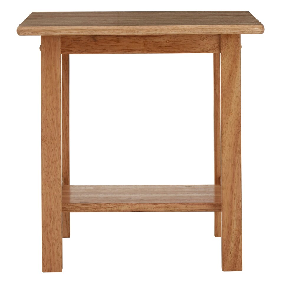 image 1 of Interiors by Premier Contemporary Square Side Table, Solid Wood Side Table, Modern Wood Nightstand, Wooden Bedside Table