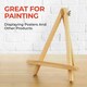image 7 of 5 Pack 23cm Wooden Display Easel - Poster Canvas Art, Retail Product Wood Stand By JANRAX