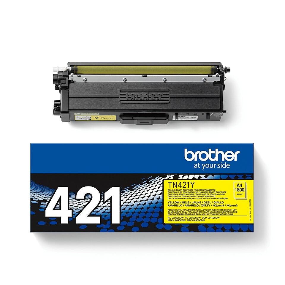 image 1 of Brother TN421 Yellow Toner Cartridge Yellow | Compatible Brother TN421Y Yellow Toner Cartridge