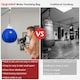 image 4 of COSTWAY 18 Inch Water Punching Bag 50 kg Heavy Bag Blue Blue