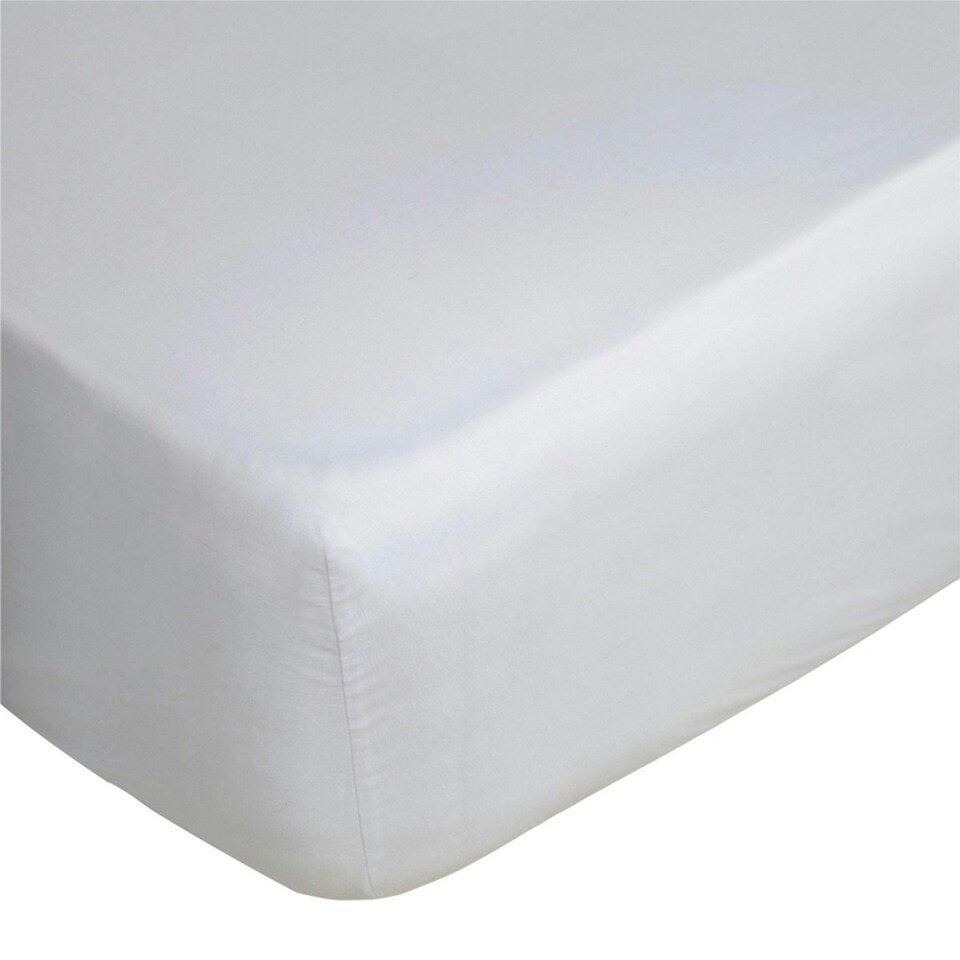 image 1 of Belledorm 400 Thread Count Egyptian Cotton Fitted Sheet - White - Double