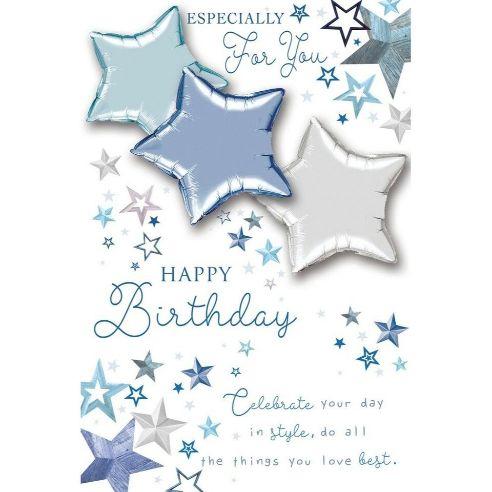 image 1 of Especially for You Happy Birthday Balloon Boutique Greeting Card