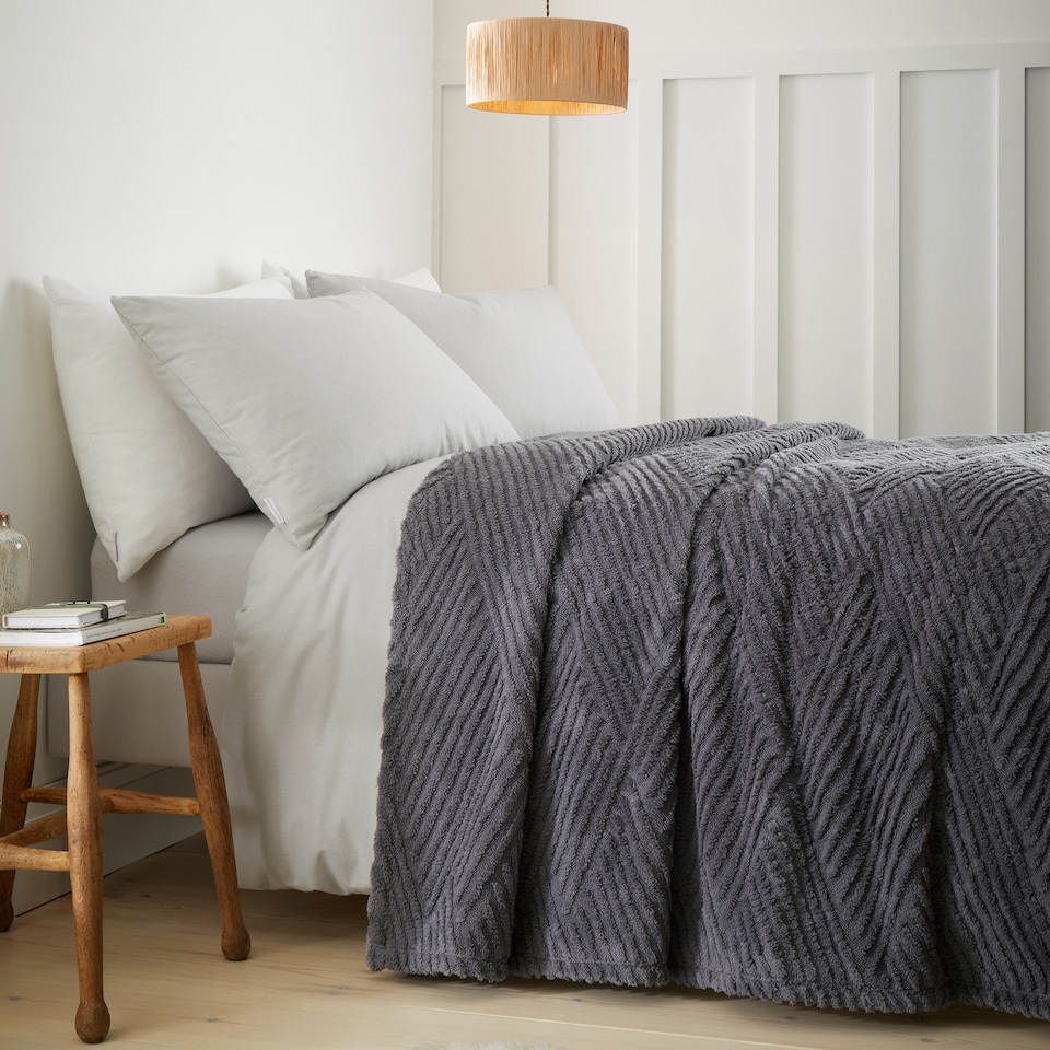 image 1 of Catherine Lansfield Heat Buddy Cosy Super Thermal Blanket Bedspread
