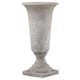 image 1 of Stone Effect Urn Planter - Ceramic - L31 x W31 x H61 cm Grey