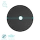 image 3 of Argon Tableware 12 Piece Linea Round Slate Placemats & Coasters Set - 10cm Grey