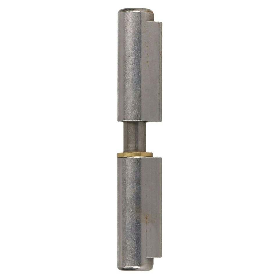 image 1 of Lift Off Bullet Hinge Weld On Brass Bush 16x100mm Heavy Duty Door Hatch 2PK | Silver