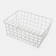 image 6 of OHS Metal Wire Multipurpose Food Pantry Storage Basket Organiser White