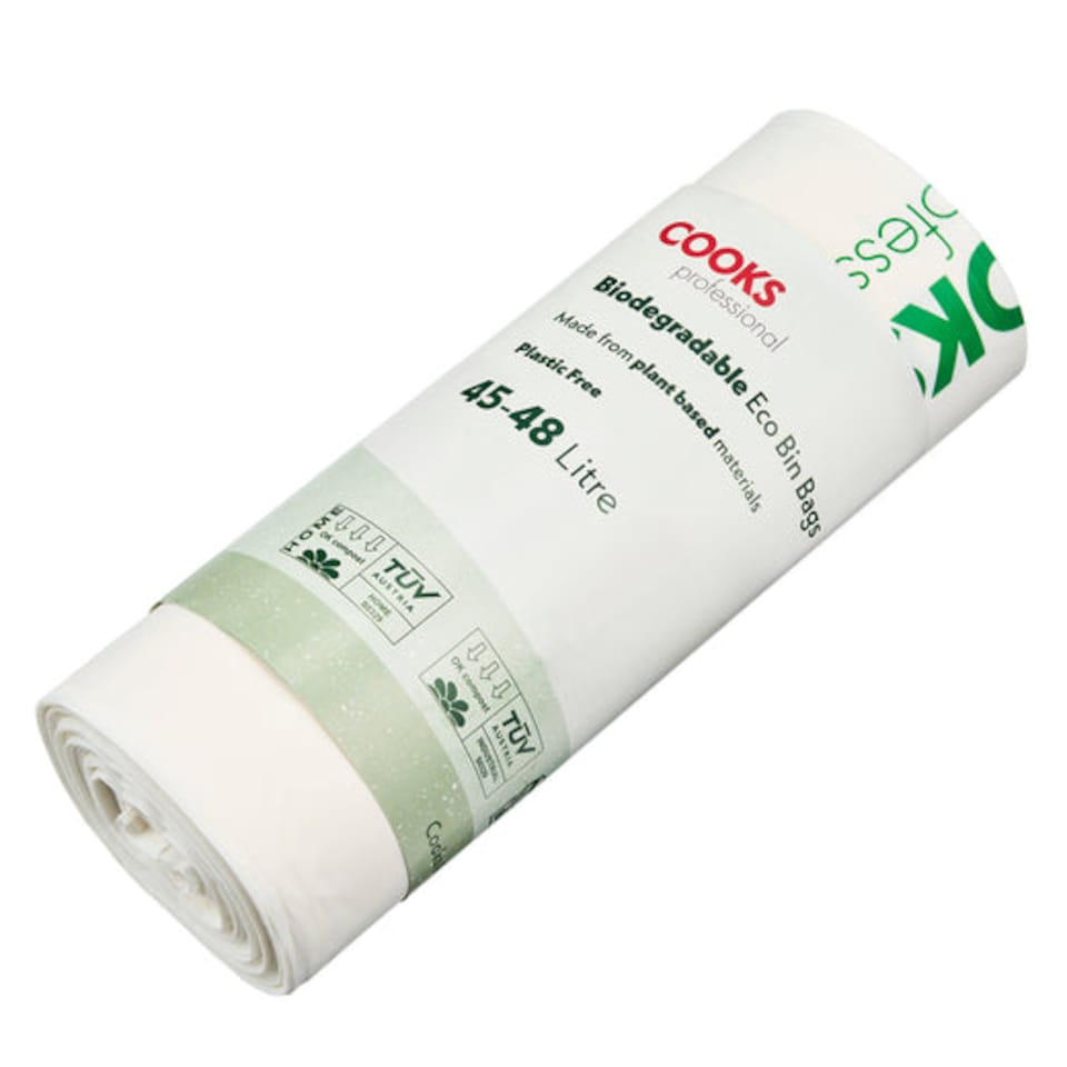 image 1 of Biodegradable Compostable Bin Bags 45-48L | White | 25 Pack