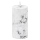 image 1 of Hill Interiors Luxe Collection Marble Natural Glow Electric Candle - White/Black - 20cm x 7cm x 7cm