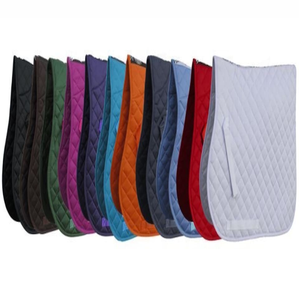 image 1 of Rhinegold Cotton Quilted Saddle Cloth Green | Size: Cob
Colour: Turquoise