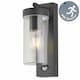 image 2 of Hadron - Black Motion Sensor Outdoor Wall Light | Black | Clear | 1