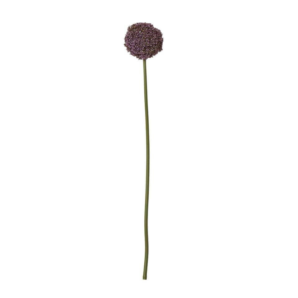 image 1 of Hill Interiors Allium Stem Artificial Plant - Purple - 75cm
