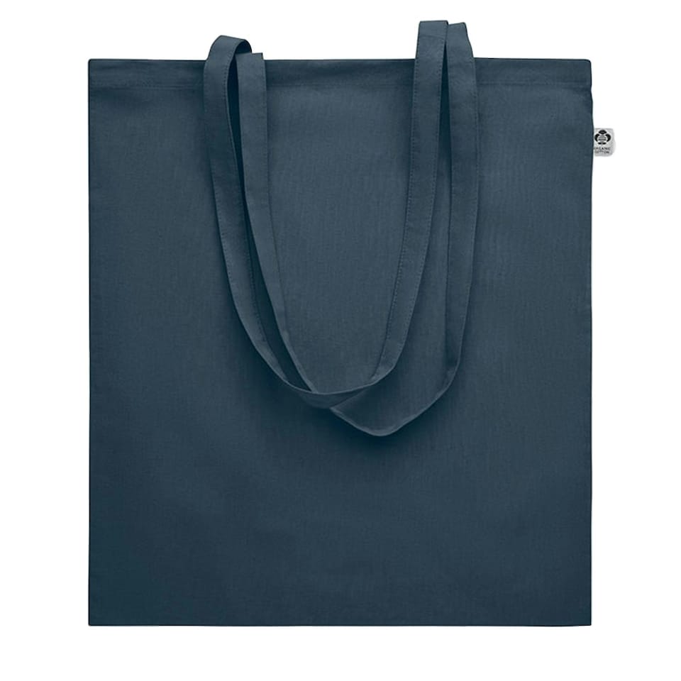 image 1 of MidOcean Onel Plain Organic Cotton Shopper Bag - French Navy - One Size | Blue