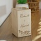 image 2 of Personalised Botanical Wooden Tealight Holder Brown