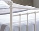 image 3 of 4ft6 Double Traditional Victorian Style Ivory White Tubular Steel Metal Bed Frame, Bedstead | White | Ivory White | Double