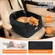 image 6 of Skylos Dog Booster Car Seat Safe Puppy Travel Carrier Bed Bag Basket Pet | Black | Black