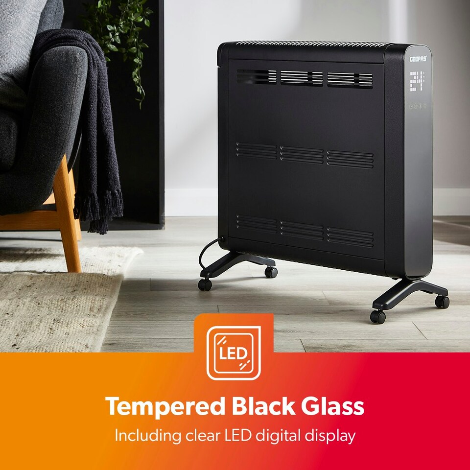 image 1 of Geepas 2KW Smart Convector Energy Efficient Heater|Black