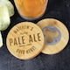 image 3 of Personalised Free Text Bamboo Bottle Opener Coaster