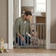 image 6 of Safetots Chunky Wooden Screw Fit Stair Gate, Grey, 63.5cm - 105.5cm, Wood Baby Gate, Screw Fit Safety Barrier