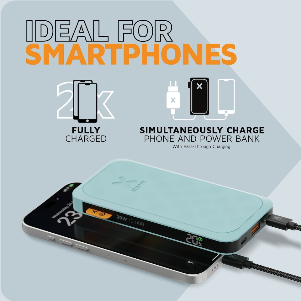 image 1 of Xtorm 20W Fuel Series Powerbank 10.000 Teal Blue