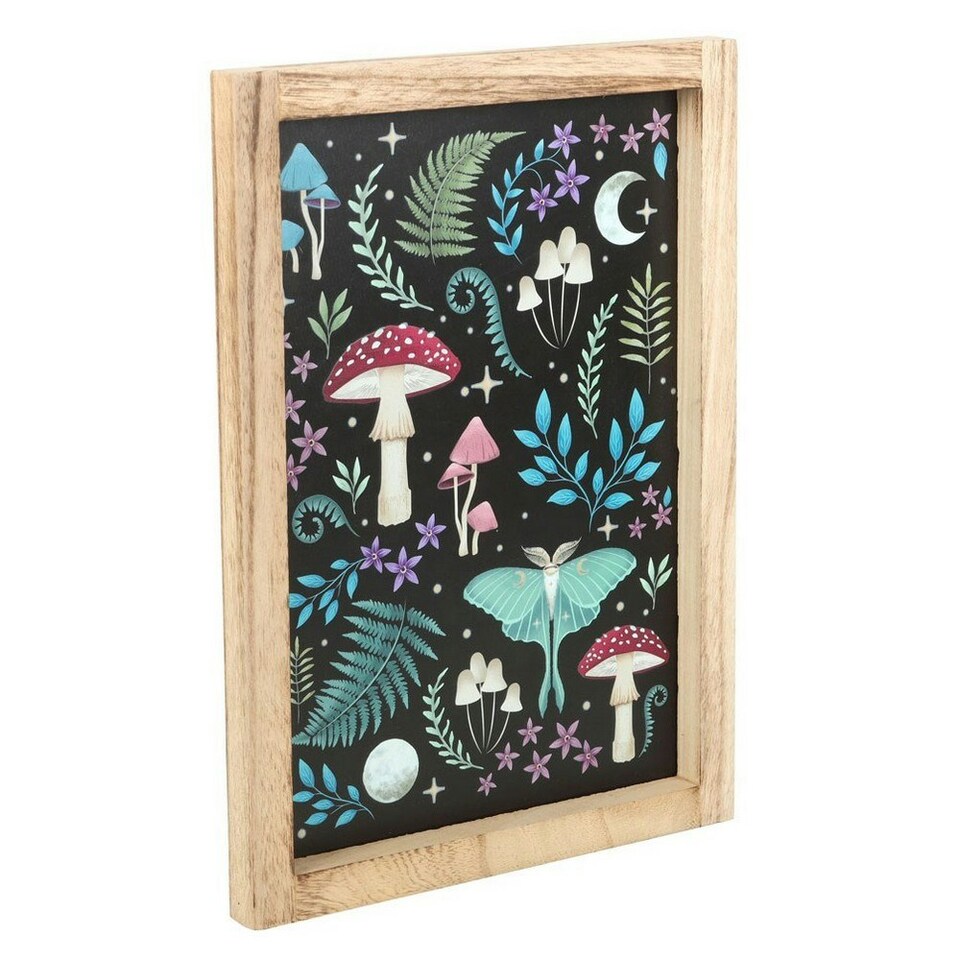 image 1 of Something Different Dark Forest Framed Art Print - Black/Multicoloured - One Size