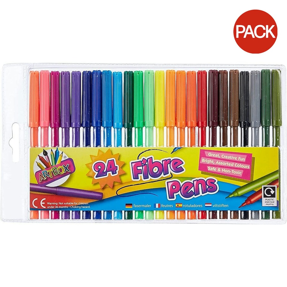 image 1 of ArtBox Fibre Colouring Pens (Pack of 288) - Multicoloured - One Size