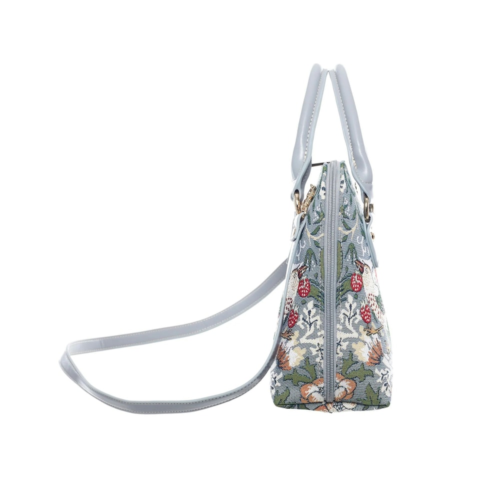 image 1 of Signare Convertible Bag - Grey Strawberry Thief Multi