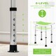 image 6 of HOMCOM Shower Chair, Adjustable Height Shower Stool with Aluminium Frame and Non-Slip Feet, Bathtub Stool Seat for Elderly Disabled Handicap, Green