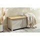 image 2 of Classic Elephant Grey Storage Bench | Brown | Brown