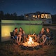 image 8 of Outsunny Camping Windbreaks with Clear Windows and Carry Bag | Green | Army Green | 440 x 140 cm