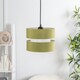 image 2 of ValueLights Sophia Pair Small Olive 2 Tier Ceiling Light Shades Green