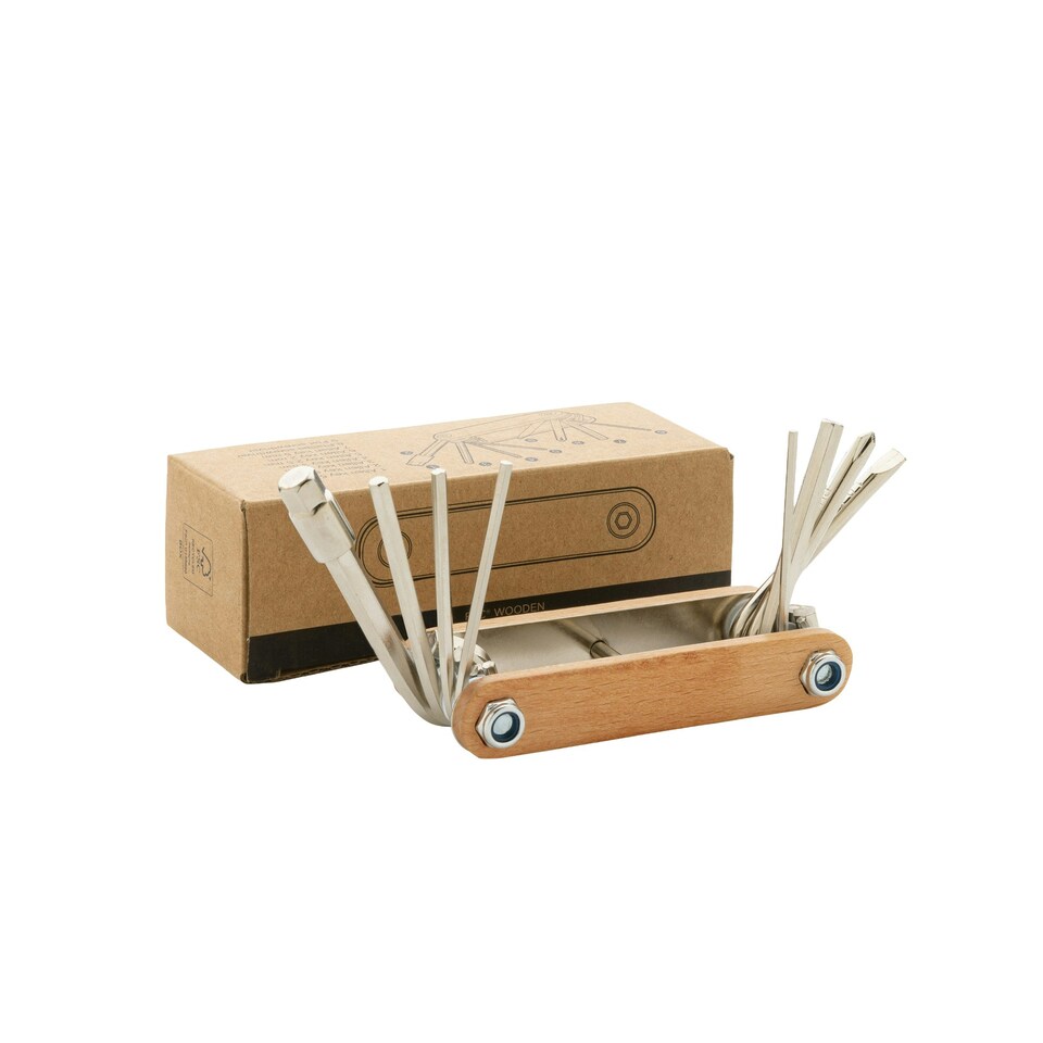 image 1 of XD Collection Wooden Hex Key Set - Brown - One Size