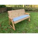 image 5 of Traditional Three Seater Rocker With 1 x Winchester Cushion Grey, 1 x Scatter Cushion Grey & 1 x Fitted Cover