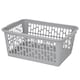 image 2 of 1 x Multipurpose Cool Grey Large Handy Plastic Storage Baskets For Home & Office | Grey