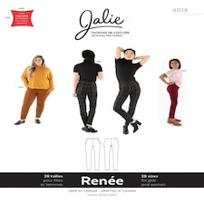 Jalie 4018 Renee Ponte Pants Paper Sewing Pattern – Children’s, Teenagers’ & Women’s Trousers, 28 Sizes, Intermediate