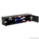 image 3 of Vida Designs Cosmo 2 Door LED TV Unit Entertainment Stand, 160cm, Black