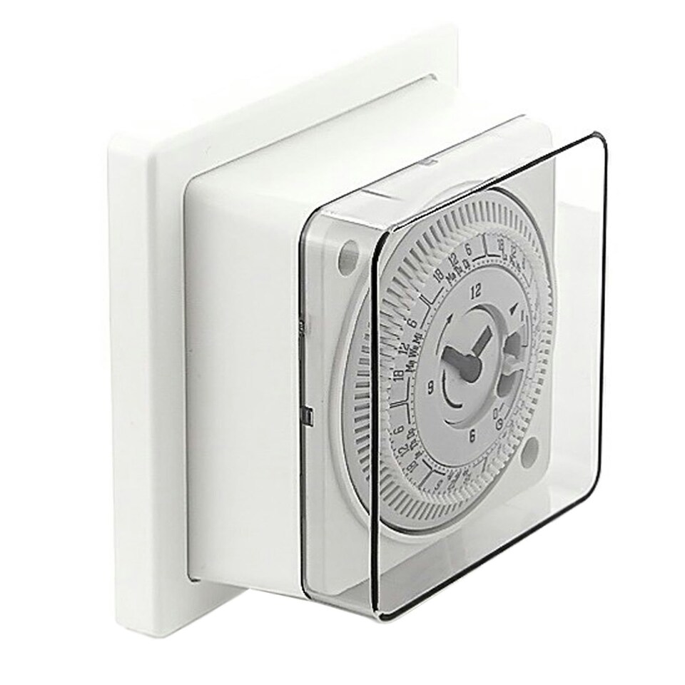 image 1 of Optimum 7 Day Socket Box Timer Time Switch Surface Single Wall Pattress