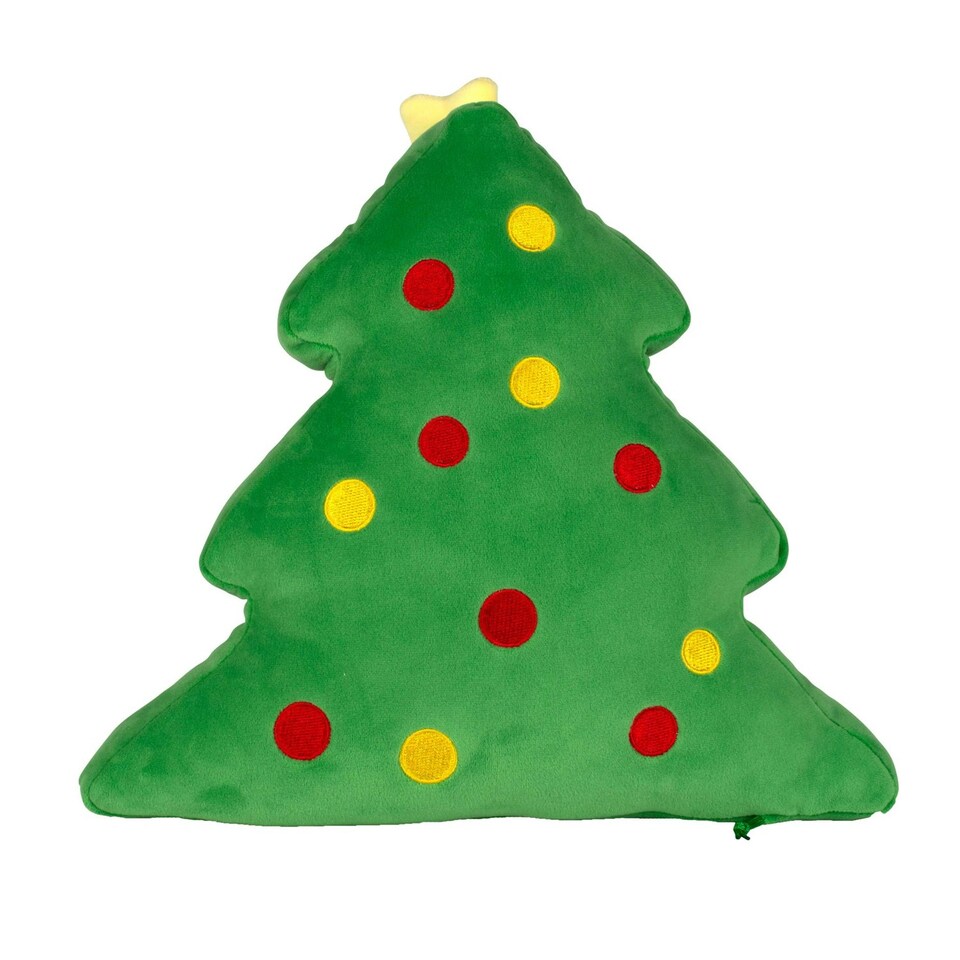 image 1 of Mumbles Squidgys Christmas Tree Plush Toy - Green - One Size