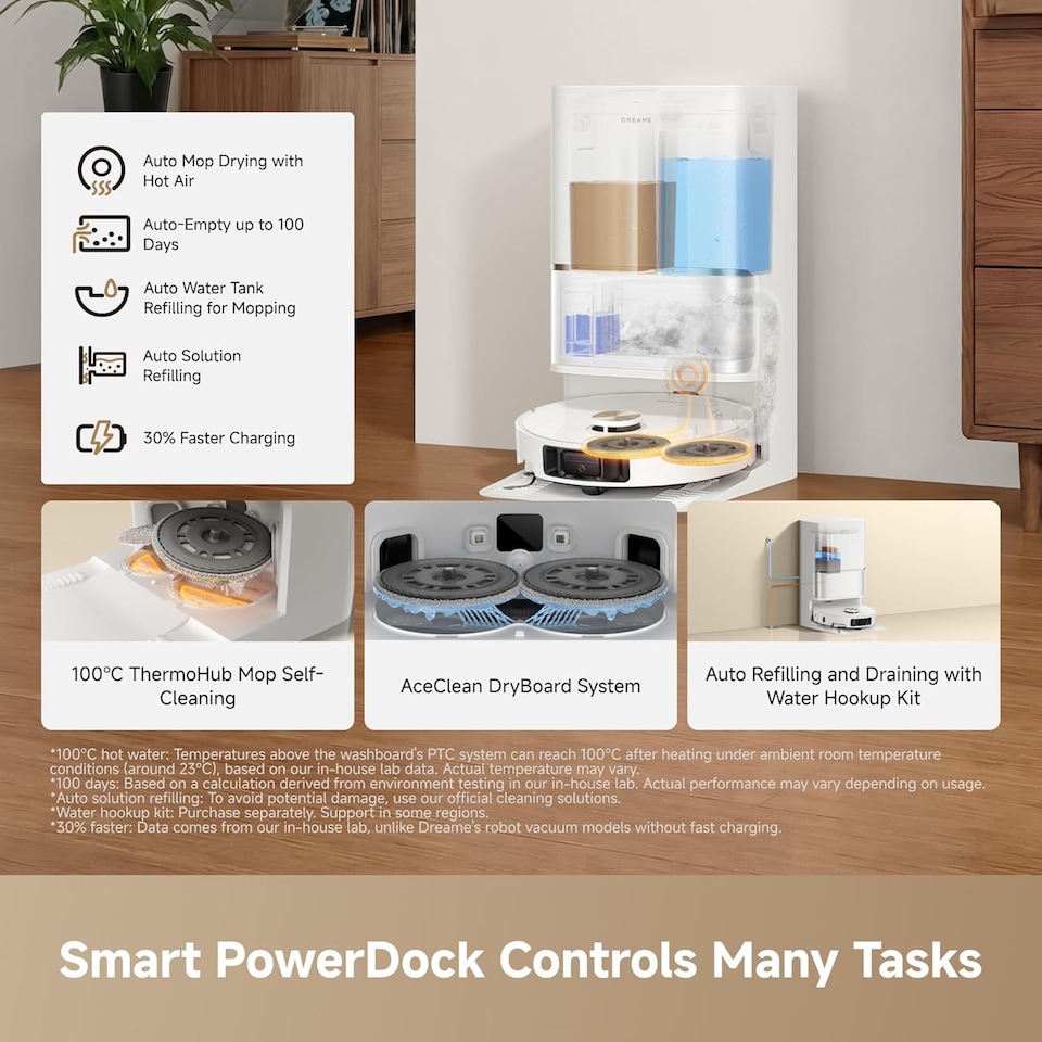 image 1 of Dreame L50 Ultra AE Black smart robot vacuum